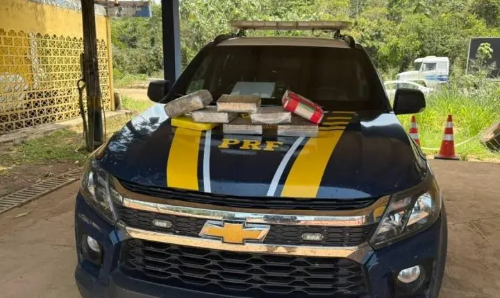 PRF apreende 8 kg de drogas transportadas em “táxi” no município de Porto Velho