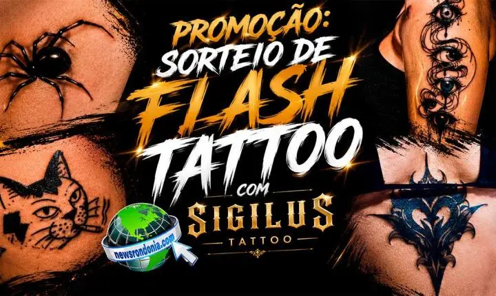 Promoção: sorteio de Flash Tattoo com Sigilus Tattoo