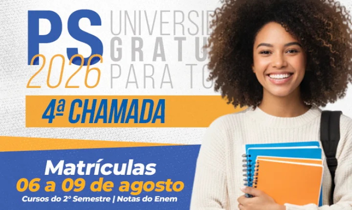 Publicada 4 chamada de matrícula para cursos do 2 semestre com ingresso pelas notas do Enem