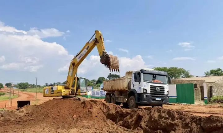 Rodovia 370 recebe preparação para pavimentação no distrito Vila Bosco, em Alto Alegre dos Parecis