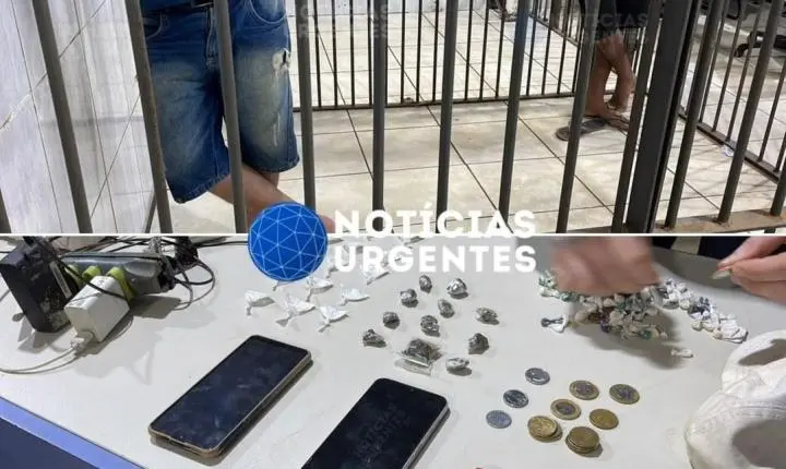 Suspeitos tentam fugir, mas acabam presos com drogas