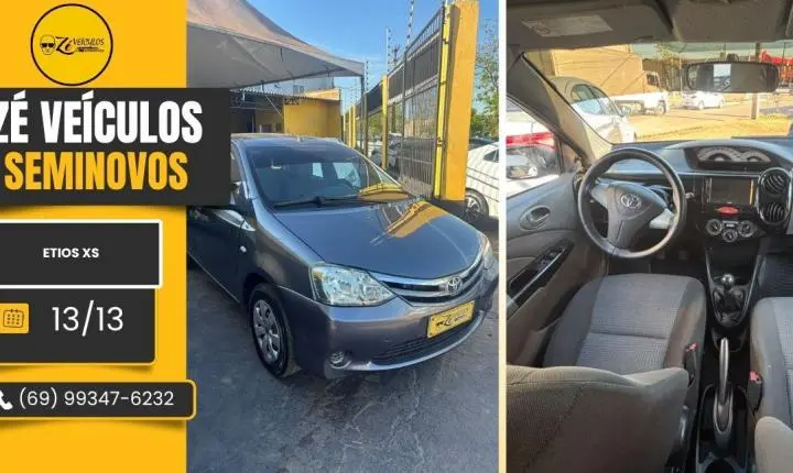 Toyota Etios XS 2013 Econômico e Muito Confiável na Zé Veículos