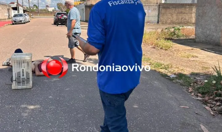 VÍDEO: Colisão entre motos deixa dois feridos próximo ao Skate Parque